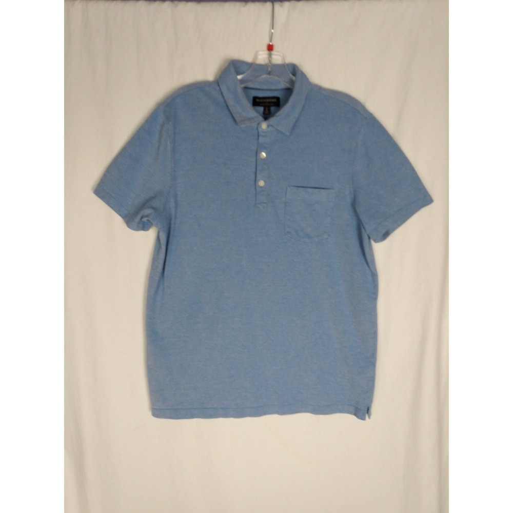 Banana Republic Blue Men Pique Polo‎ Shirt Casual Size L